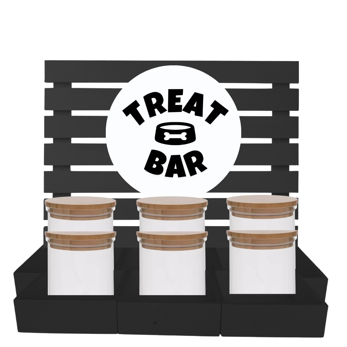 NEW Dog Treat 6 Jar Bar