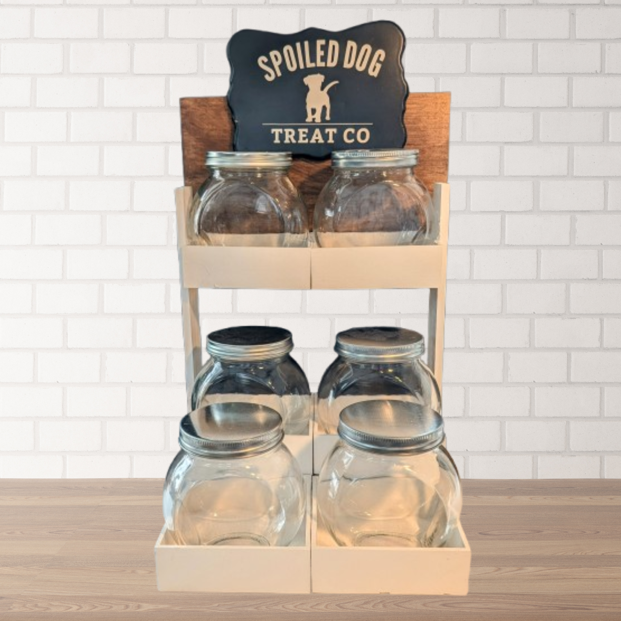 Small Retro Candy Jar Pet Treat Serving Station