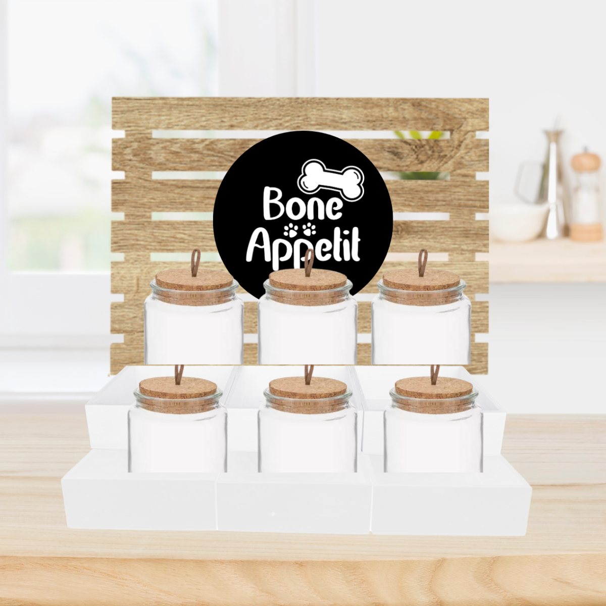 Bone Appetit Dog Treat Bar Serving Station