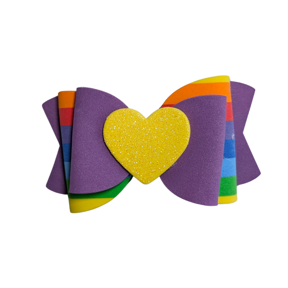 Sparky & Co Rainbow Pride Bow Collection Handmade Collar Charm
