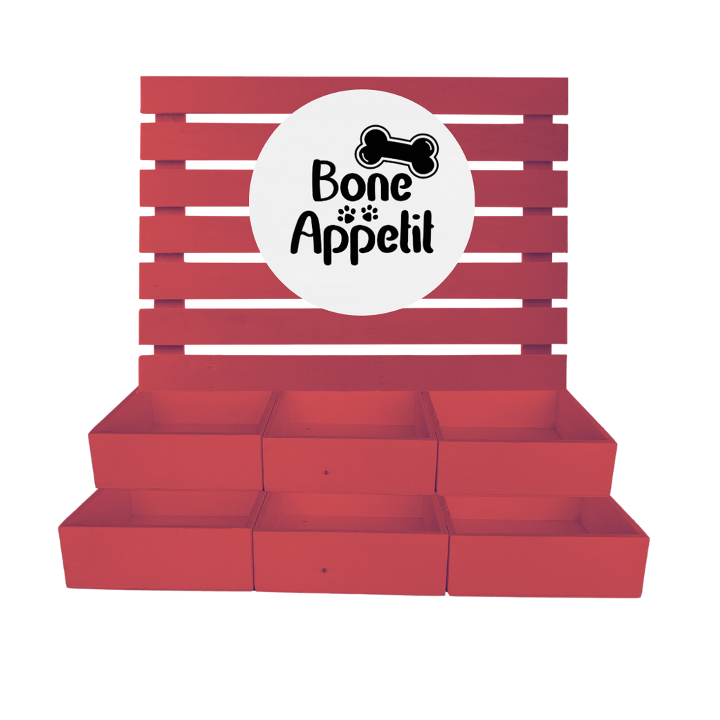6 Shelf Pet Treat Bar with Jars