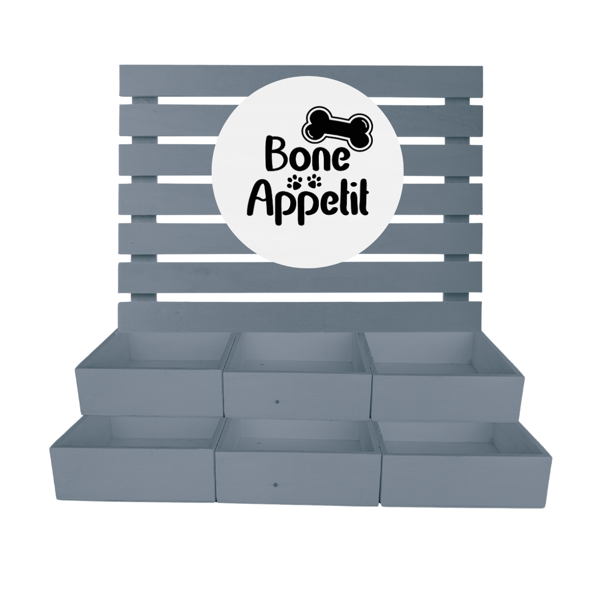 6 Shelf Pet Treat Bar with Jars