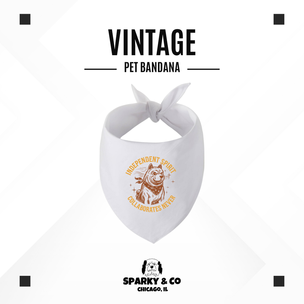 Sparky & Co Vintage Breed Graphic Pet Bandana