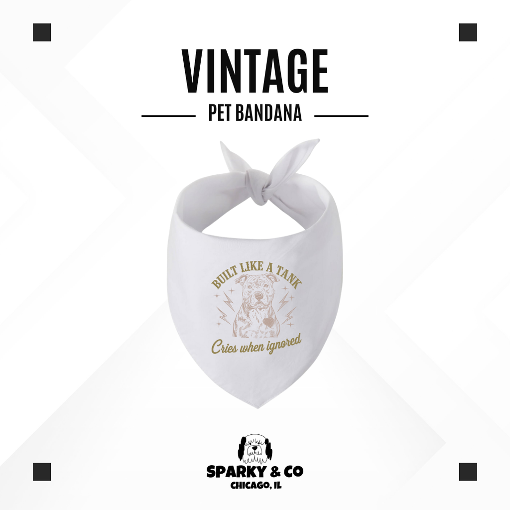 Sparky & Co Vintage Breed Graphic Pet Bandana
