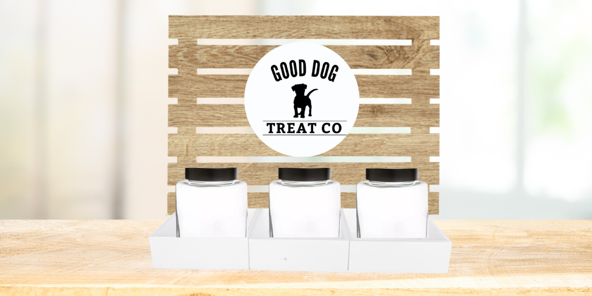 NEW Dog Treat 6 Jar Bar