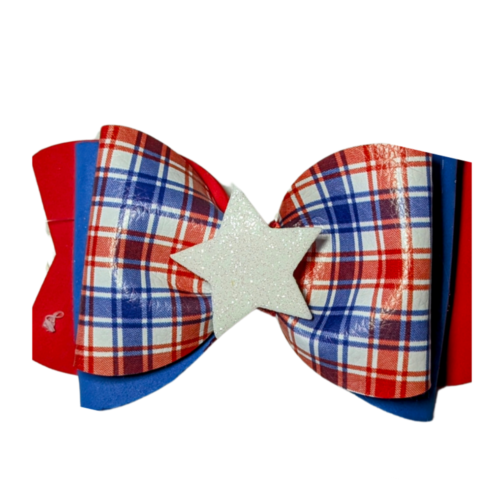 Sparky & Co Star Spangled Bow Collection Handmade Collar Charm