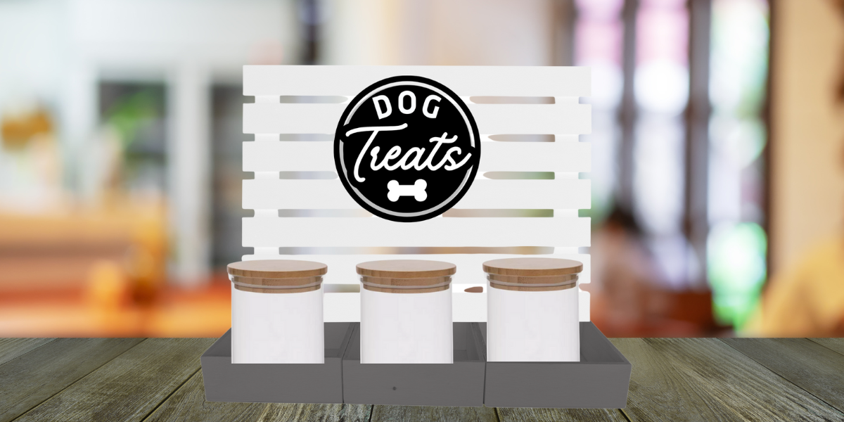 NEW Dog Treat 6 Jar Bar