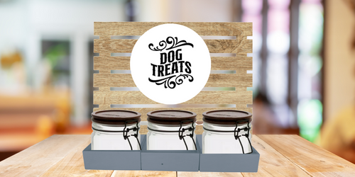 NEW Dog Treat 6 Jar Bar
