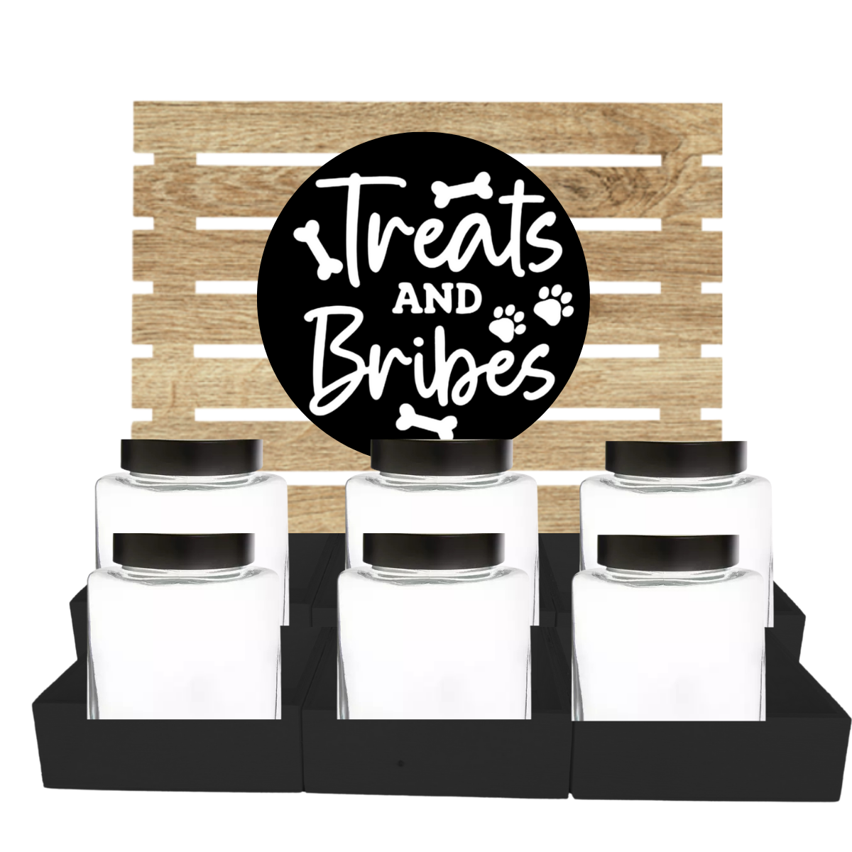 NEW Dog Treat 6 Jar Bar