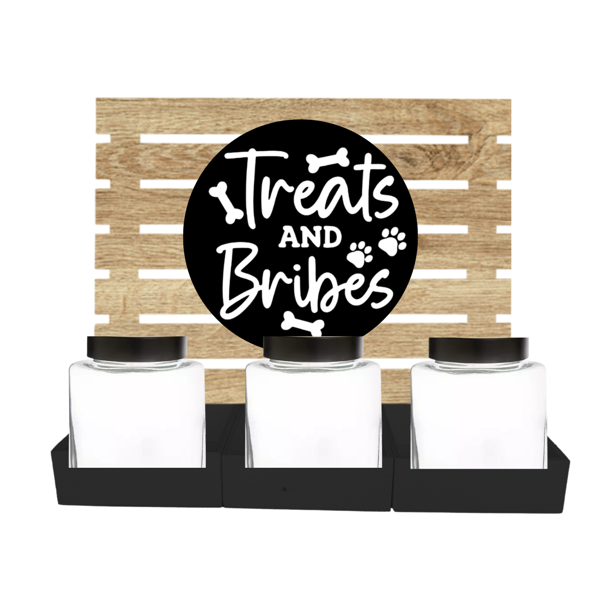 NEW Dog Treat 3 Jar Bar