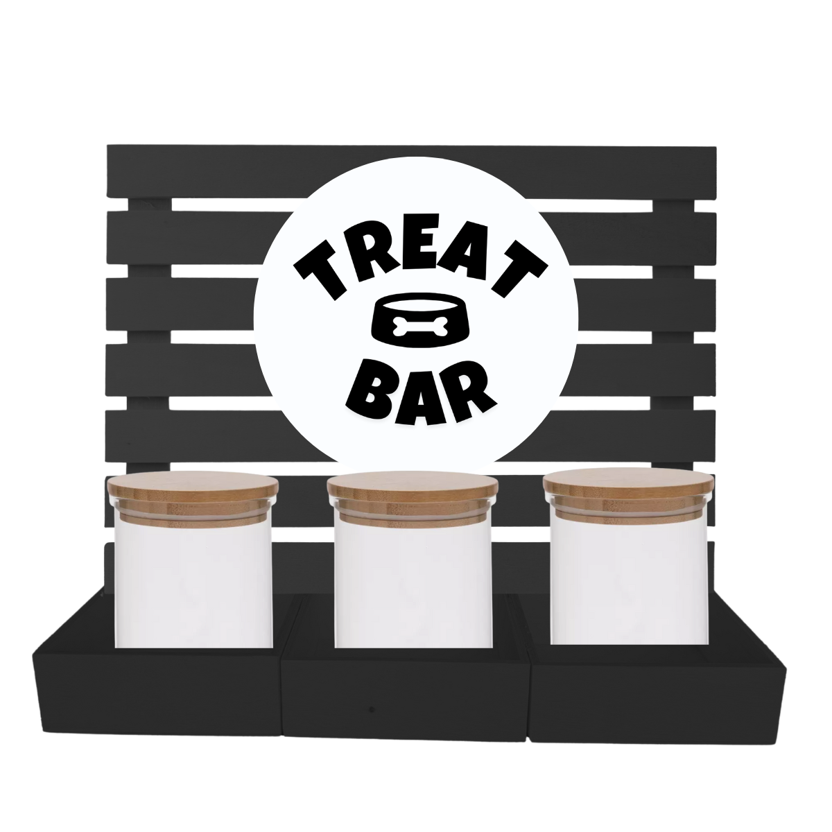 NEW Dog Treat 3 Jar Bar