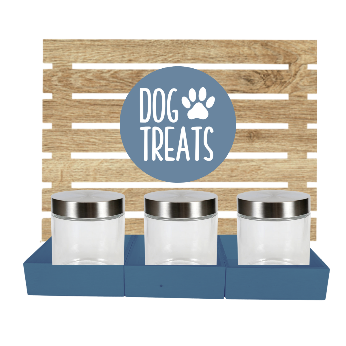 NEW Dog Treat 3 Jar Bar