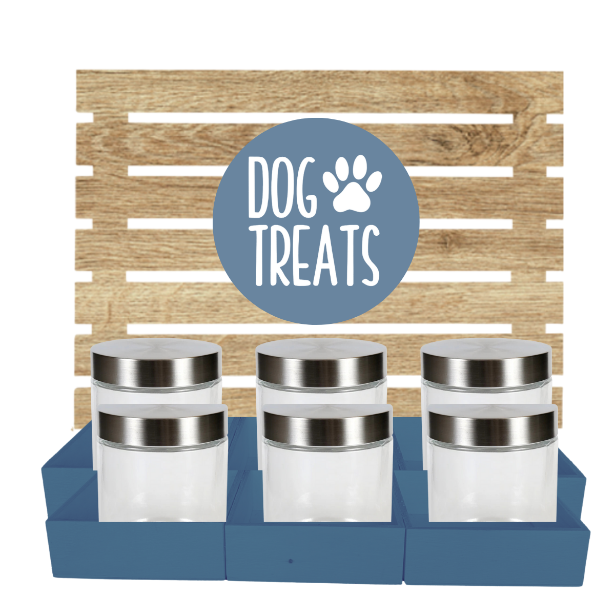 NEW Dog Treat 6 Jar Bar
