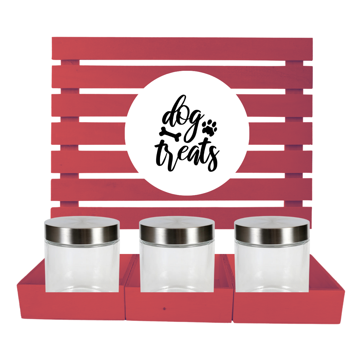 NEW Dog Treat 3 Jar Bar