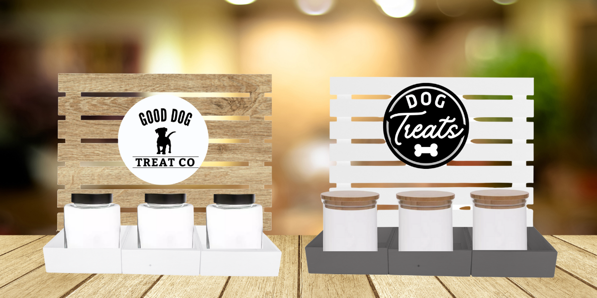 NEW Dog Treat 6 Jar Bar