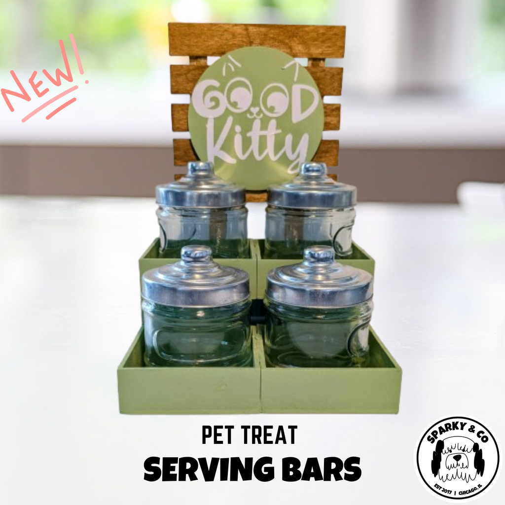 Mini Jar Pet Treat Serving Station