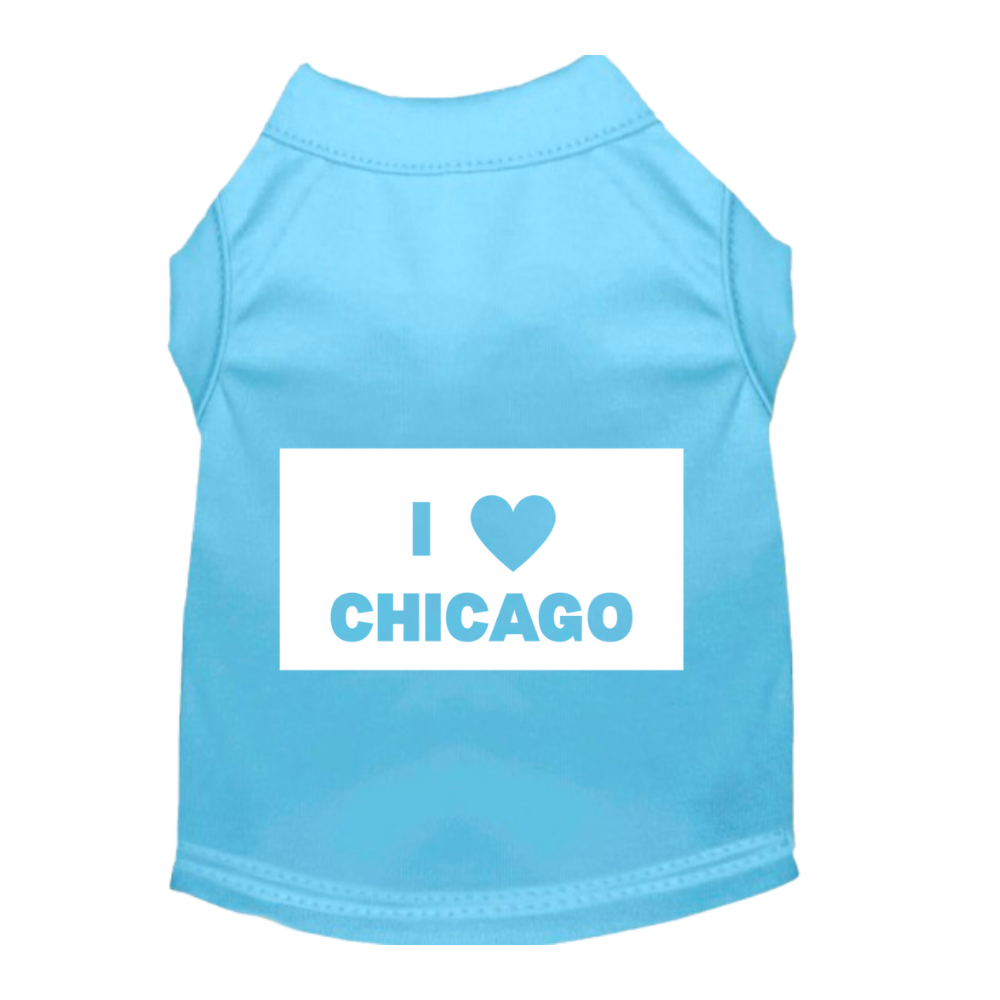 Sparky & Co I Love Chicago Logo Pet T-Shirt