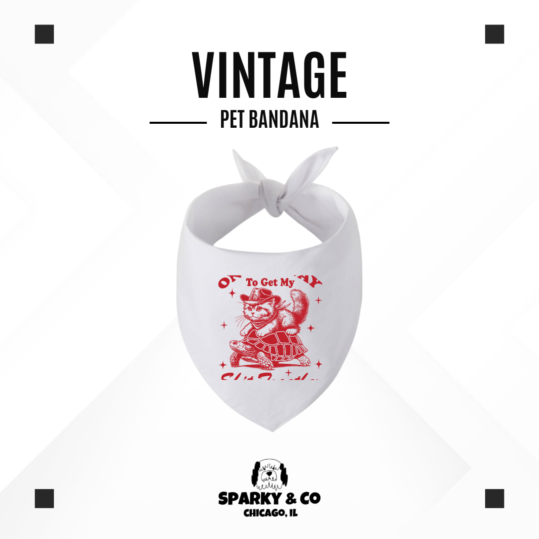 Sparky & Co Vintage Graphic Pet Bandana