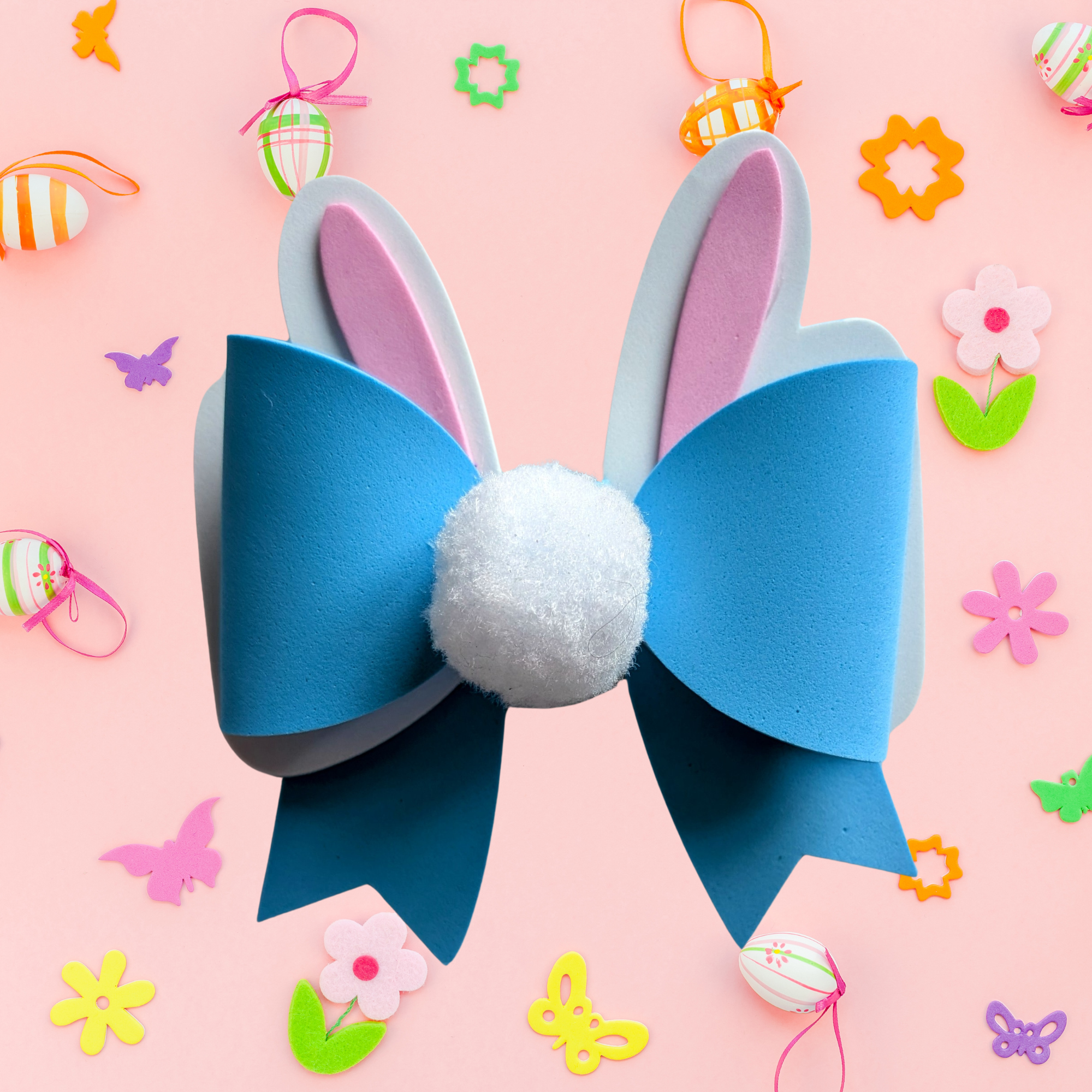Sparky & Co Handmade Spring Collection Easter Bunny Bow Collar Charm