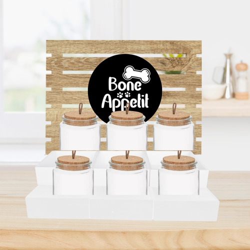 Bone Appetit Dog Treat Bar Serving Station
