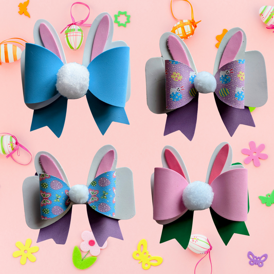 Sparky & Co Handmade Spring Collection Easter Bunny Bow Collar Charm