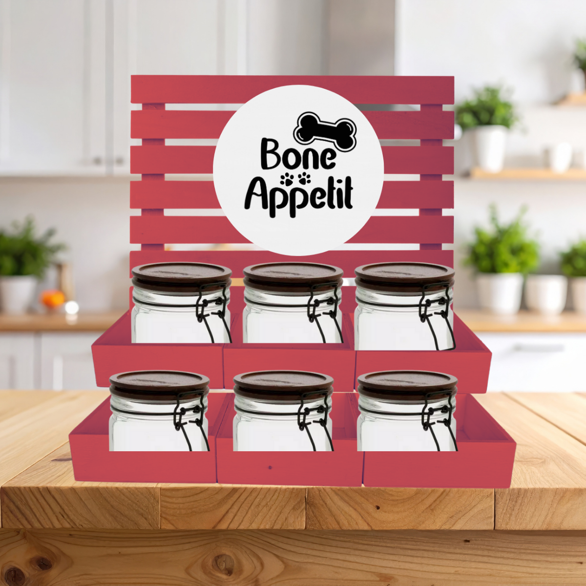 Bone Appetit Dog Treat Bar Serving Station