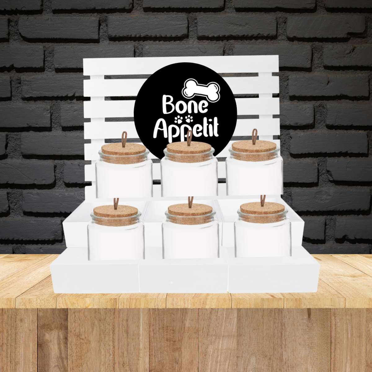 Bone Appetit Dog Treat Bar Serving Station