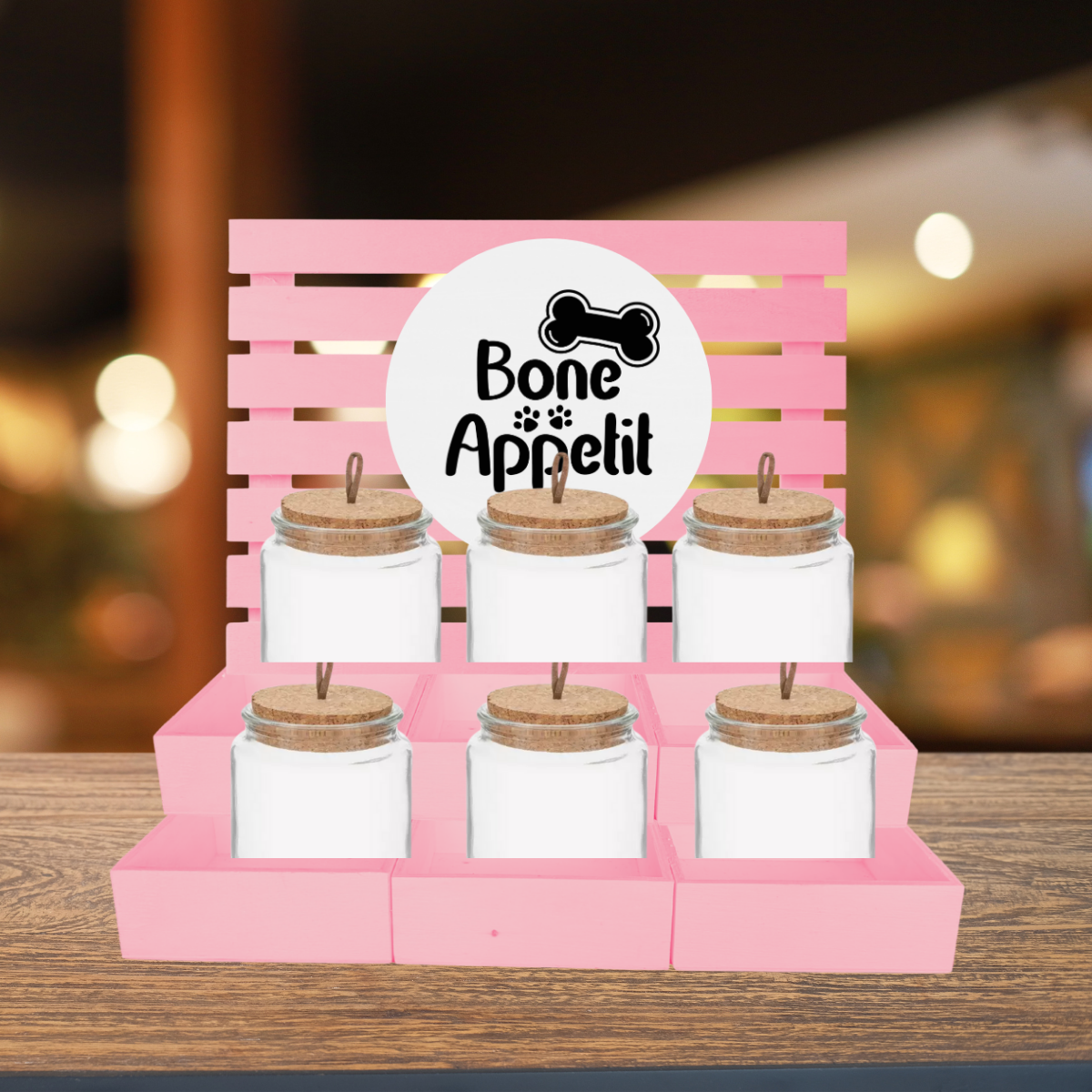 Bone Appetit Dog Treat Bar Serving Station