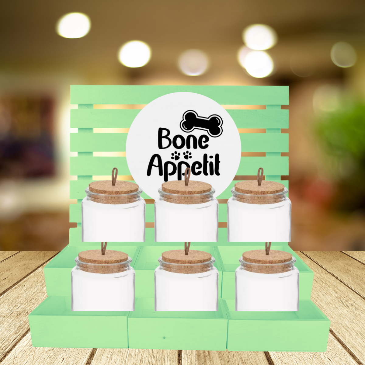 Bone Appetit Dog Treat Bar Serving Station