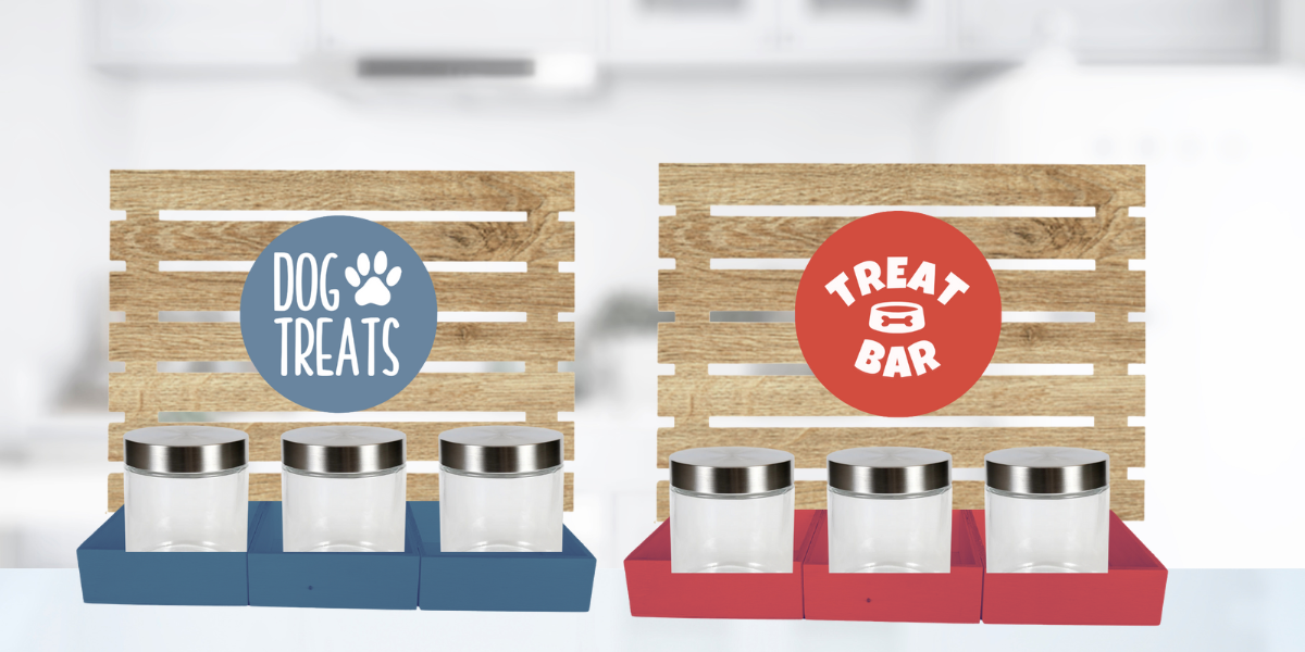NEW Dog Treat 6 Jar Bar