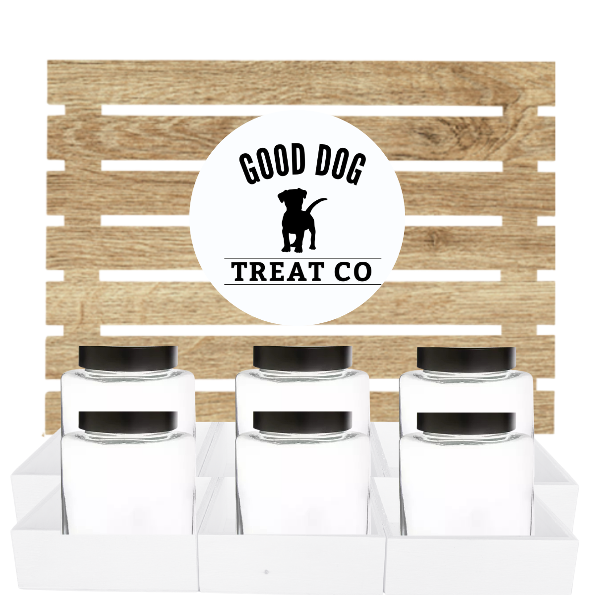NEW Dog Treat 6 Jar Bar