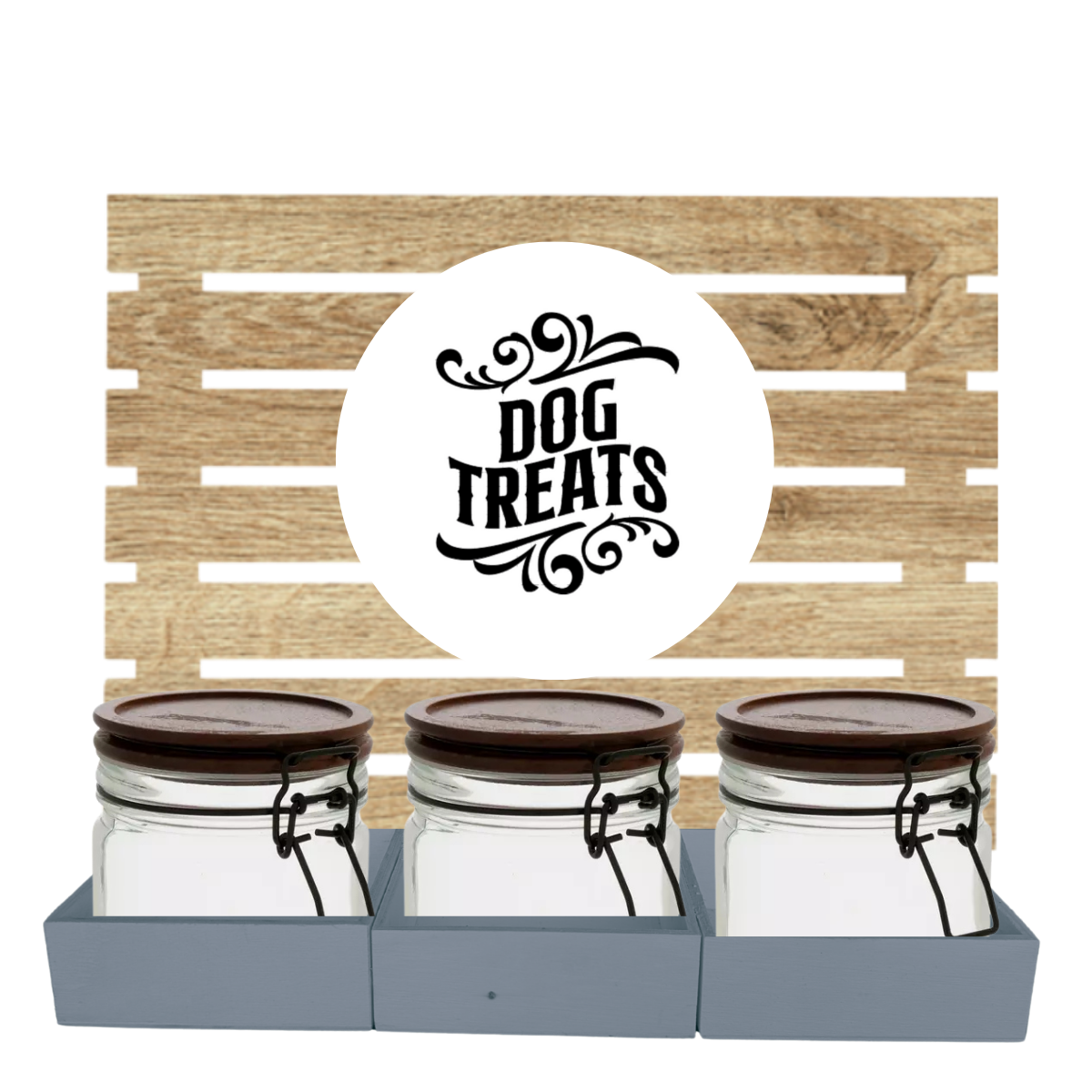 NEW Dog Treat 3 Jar Bar