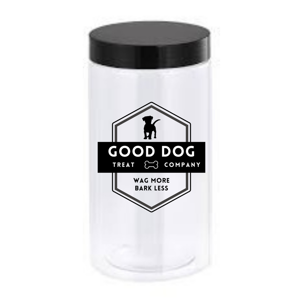 Sparky & Co Tall Plastic Cylinder Treat Canister 30oz