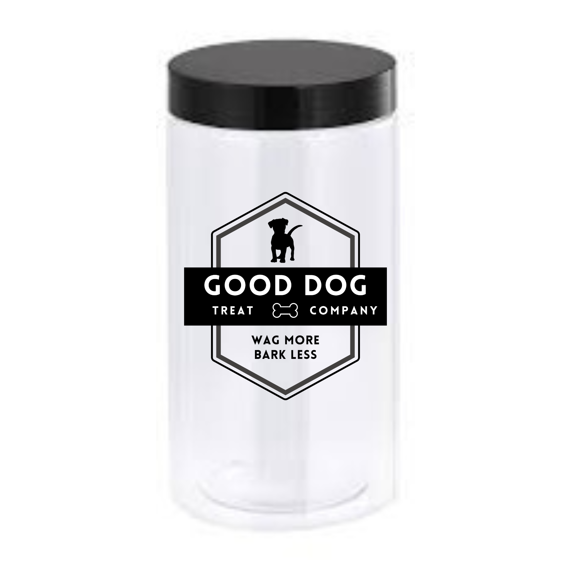 Sparky & Co Tall Plastic Cylinder Treat Canister 30oz