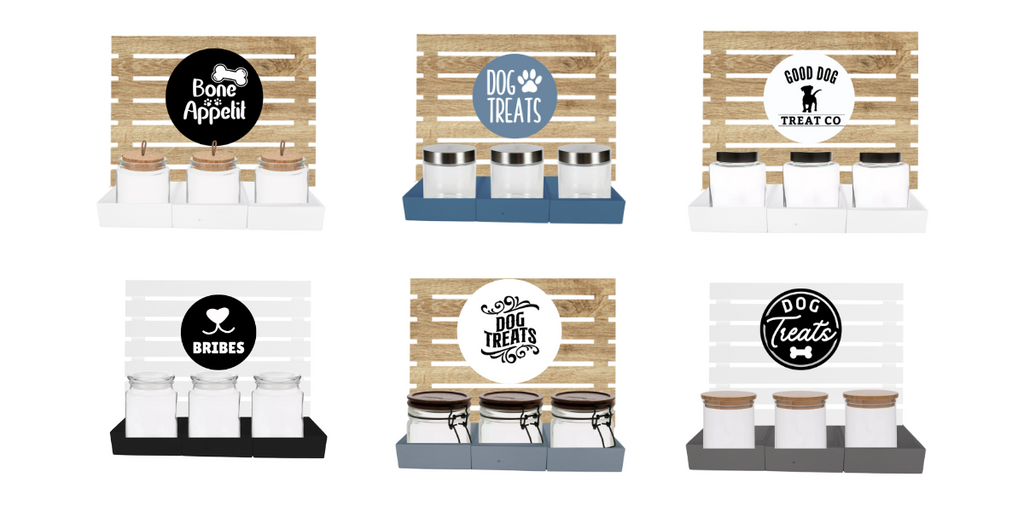 NEW Dog Treat 3 Jar Bar