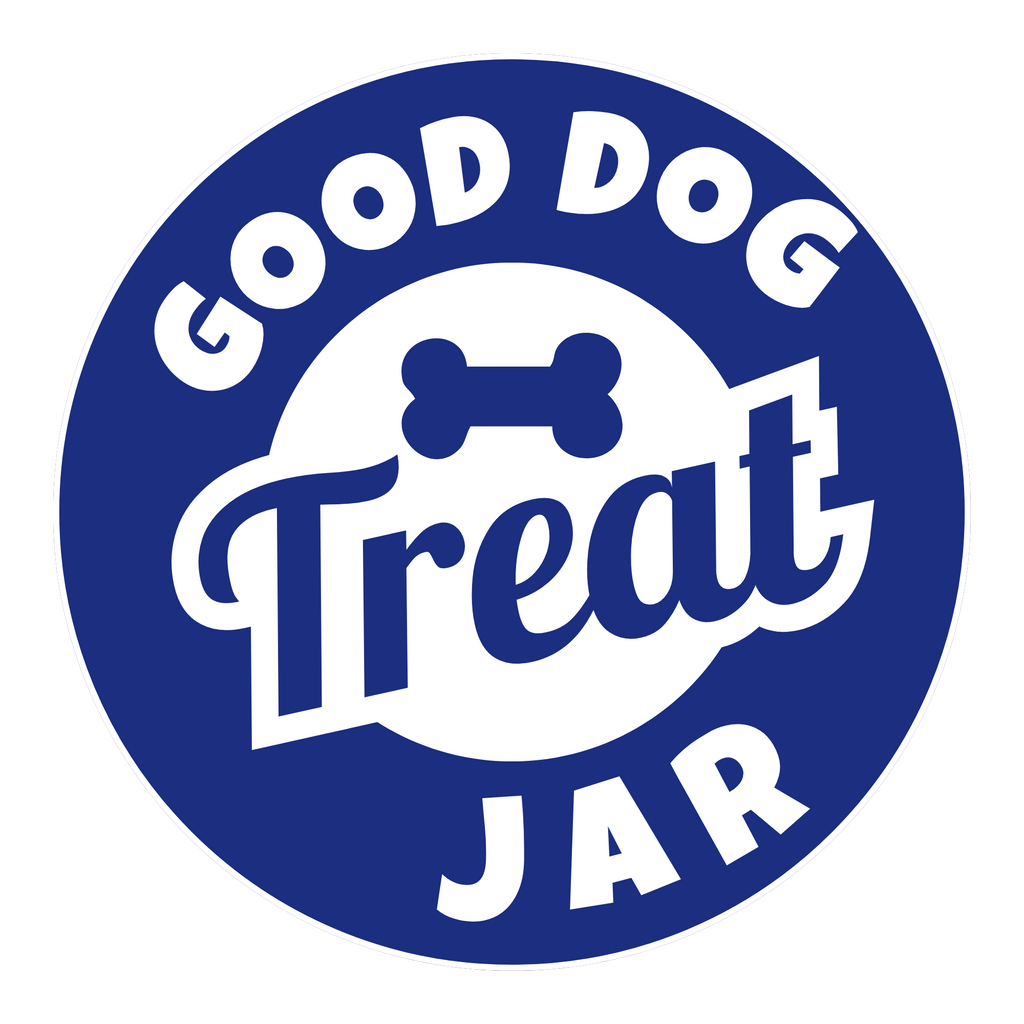 Sparky & Co Good Dog 58oz Cylinder Glass Treat Canister With Metal Screw-Top Lid
