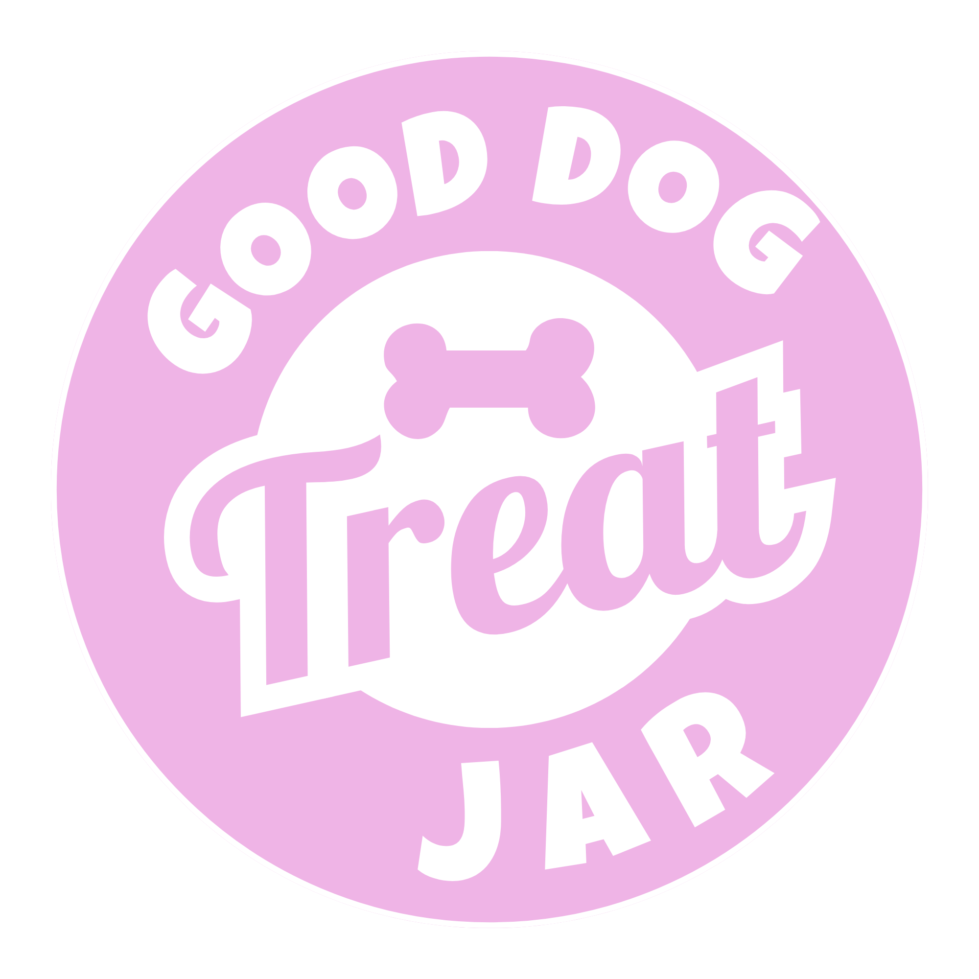 Sparky & Co Good Dog 58oz Cylinder Glass Treat Canister With Metal Screw-Top Lid