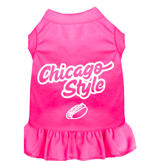 Sparky & Co Chicago Style Pink Dog Dress